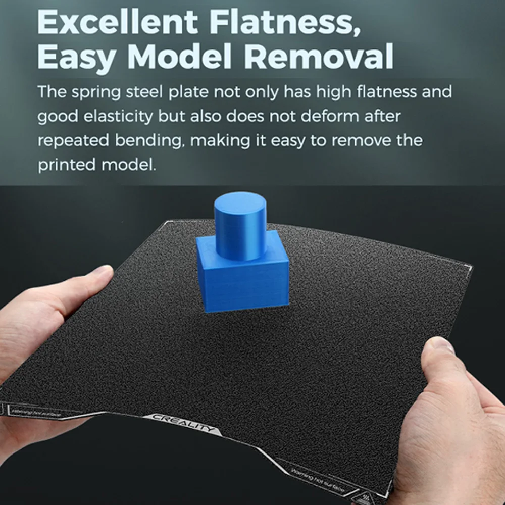 Creality Hi Placa de construcción PEI con textura negra de doble cara fuerte adherencia para accesorios de impresora 3d originales Creality Hi