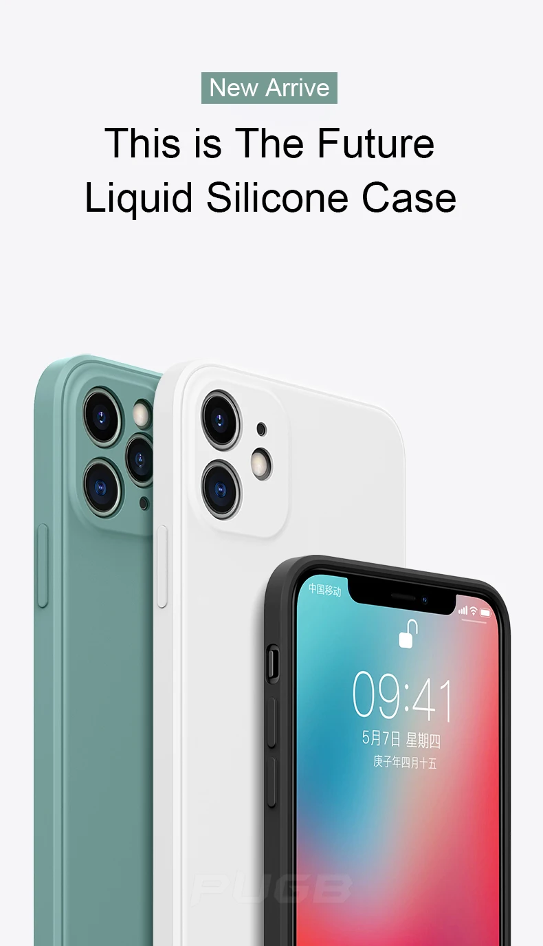 Original quadratische weiche flüssige Silikon hülle Fundas für iPhone 11 12 13 14 Pro Max Mini x xs xr 7 8 plus se stoß feste Abdeckung – Detail 2