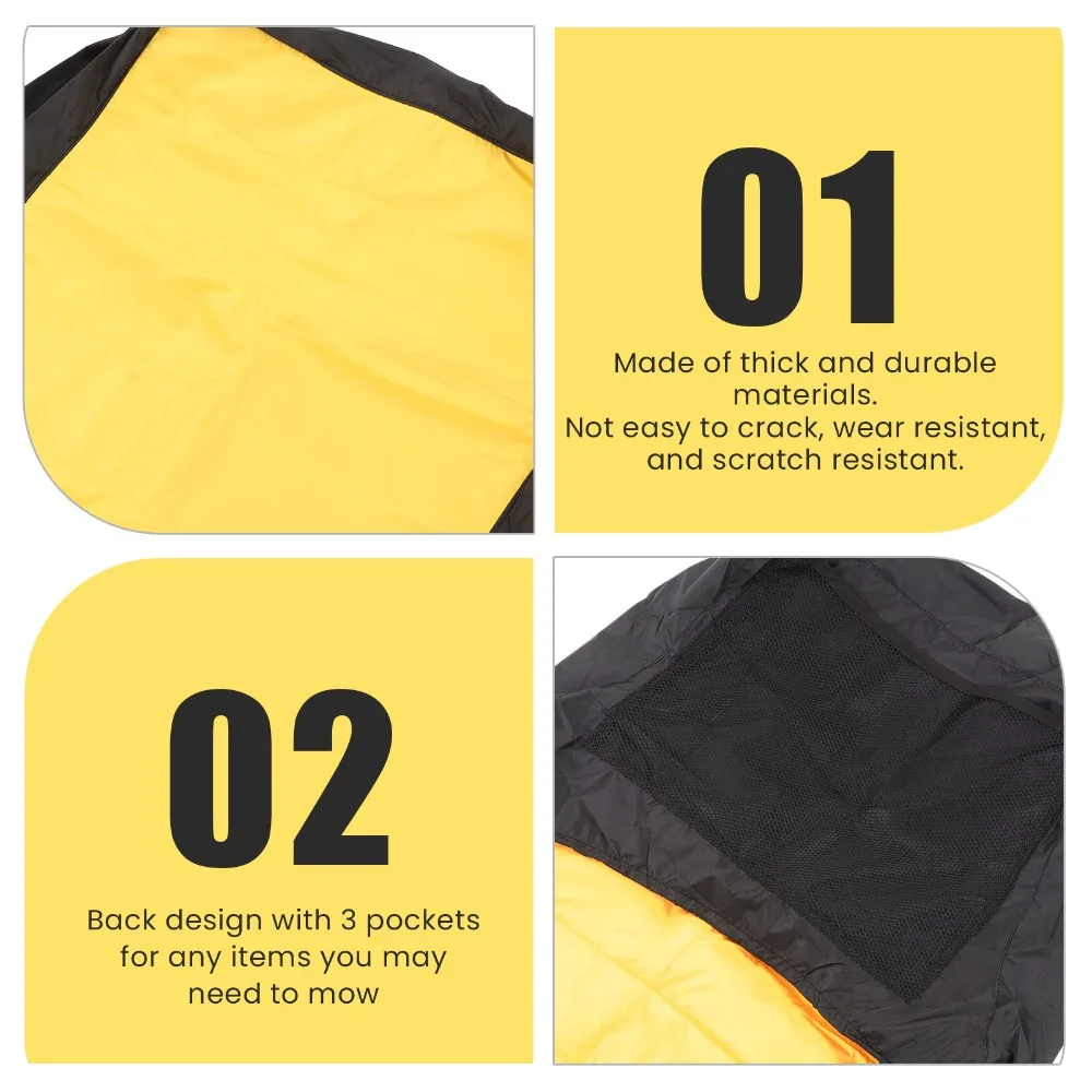 

Dust Proof Lawn Mower Seat Cover Anti Slip Wear Resistant Riding Mower Seat Cover Yellow Stretchy Tractor Seat Cover