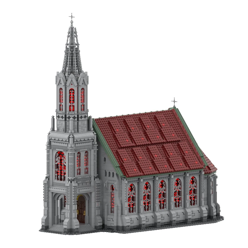 11369 PCS Cathedral Church MOC Customize Modular Building Block Creative Design Brick Simple Model Design DIY Festival Toy Gift