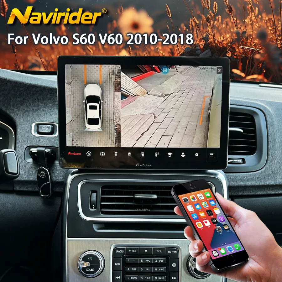 11.5 INCH Car Radio Android Screen For Volvo S60 V60 2010-2018 Wireless Bluetooth Head Unit Carplay Android auto Video Player 4G