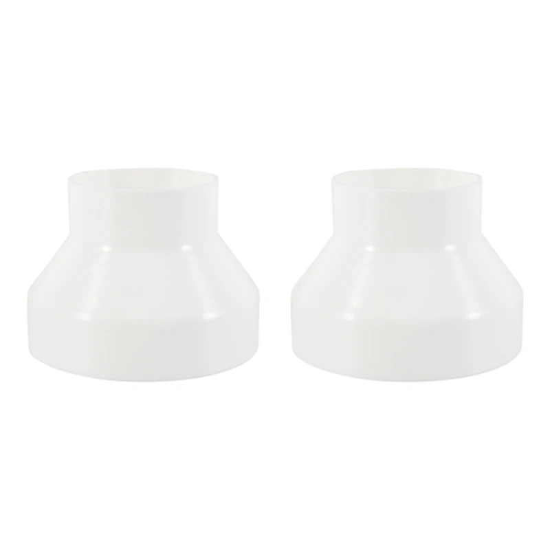 

6 To 4 Inch Duct Reducer Increaser ABS Air Duct Adapter Duct Fan Or Dryer Vent Adapter HAVC Pipe Connector White