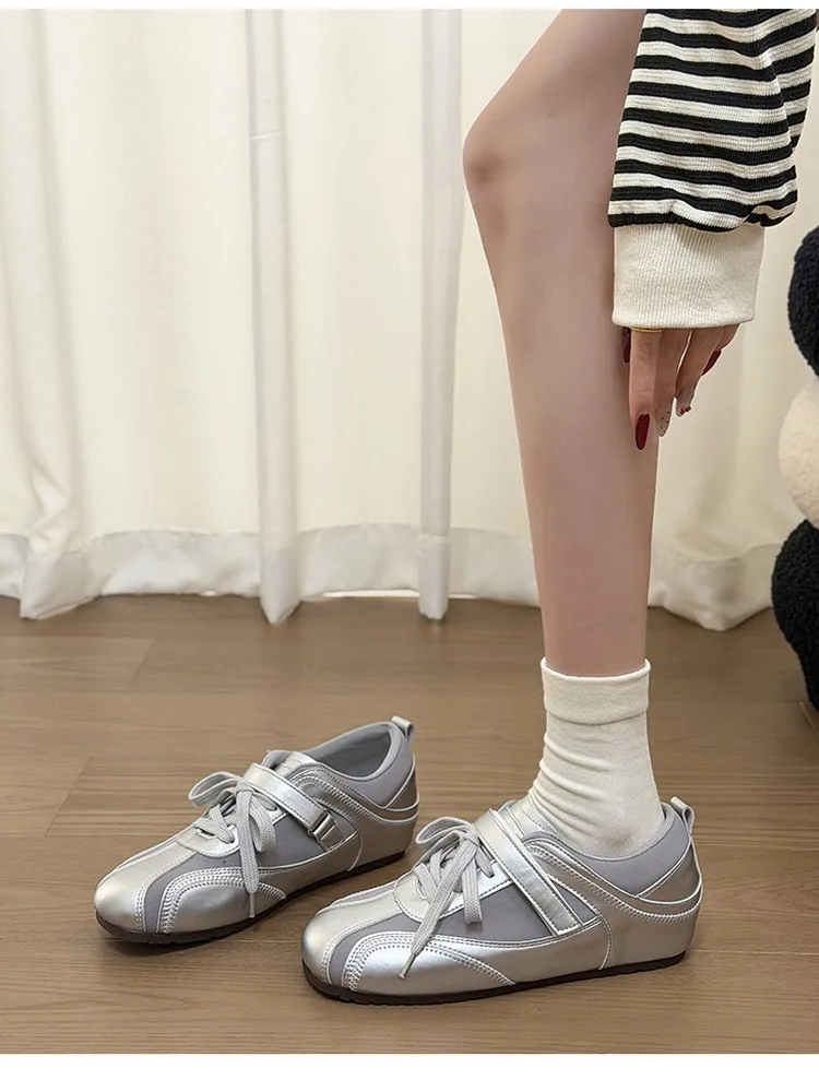 women's-ballet-flats-4cm-heightening-dequn-oes-spring-autumn-new-sle-laced-magic-sti-silver-color-versatile-casual-oes