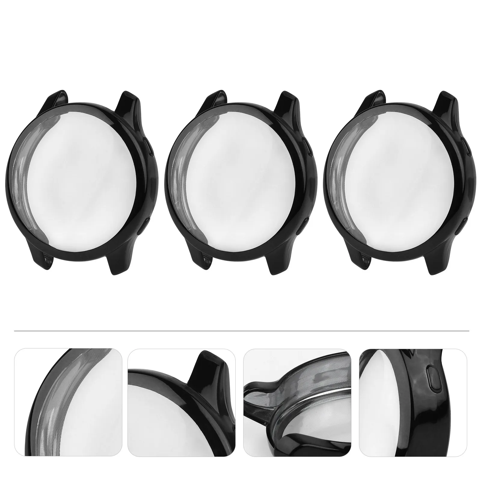 

3Pcs Watch Cover Electroplate Tpu Protective Case Anti-Scratch Smart Watch Shell Flexible Protector Compatible for Garmin