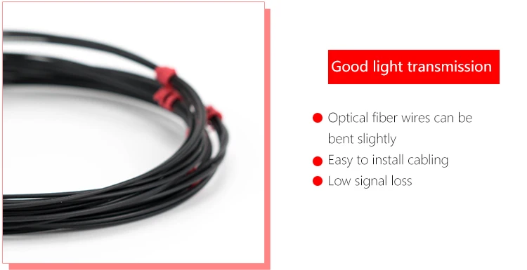 LSD-RC310 NPN/PNP Coaxial Diffuse Reflection Fiber Sensor Stainless Steel M4 Curved Type Suitable for Detecting All Objects