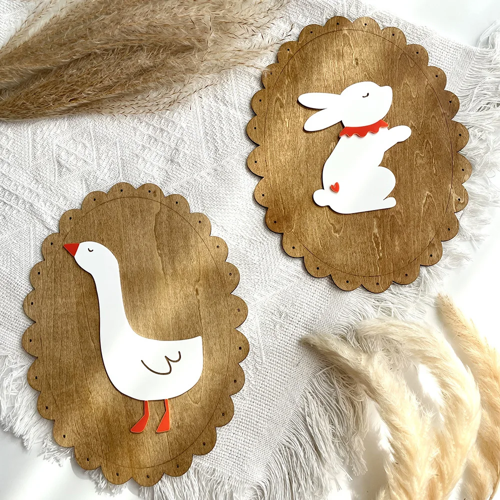 Wooden Rabbit Wall Decoration  - đánh giá và giá Home Decor Wall Stickers