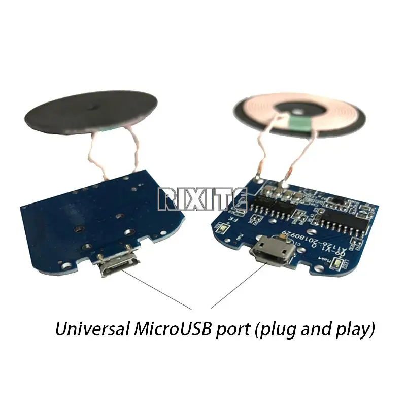 Standard Wireless Charging Transmitter Charger Module For Micro USB Mobile Phone Charger Board DC 5V 10W Diy Electronic