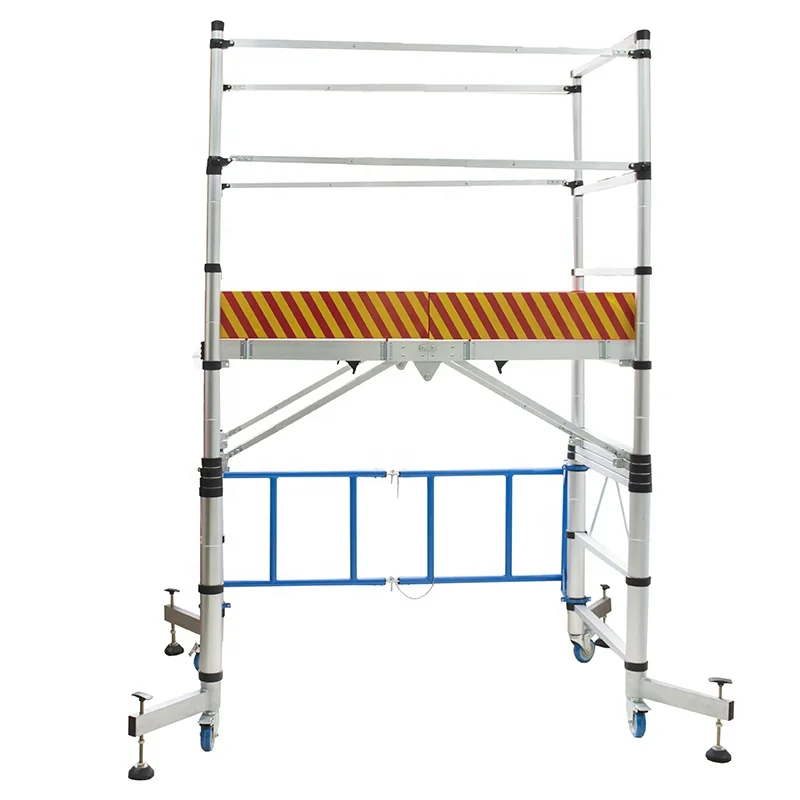 

New Style Mobile Aluminium Telescopic Scaffold Tower Ladder In Scaffolding Multifunctional Portable Folding
