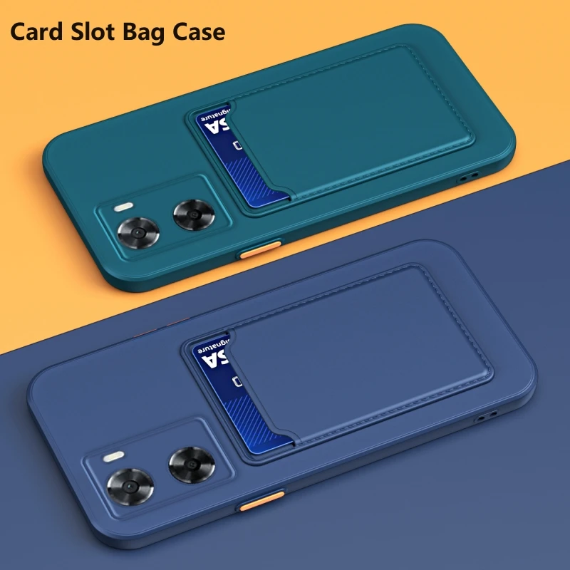OnePlus Nord N20 SE CE 2 Lite 5G 소프트 실리콘 커버 용 카드 슬롯 가방 홀더 전화 케이스 One Plus Nord CE2 충격 방지 범퍼