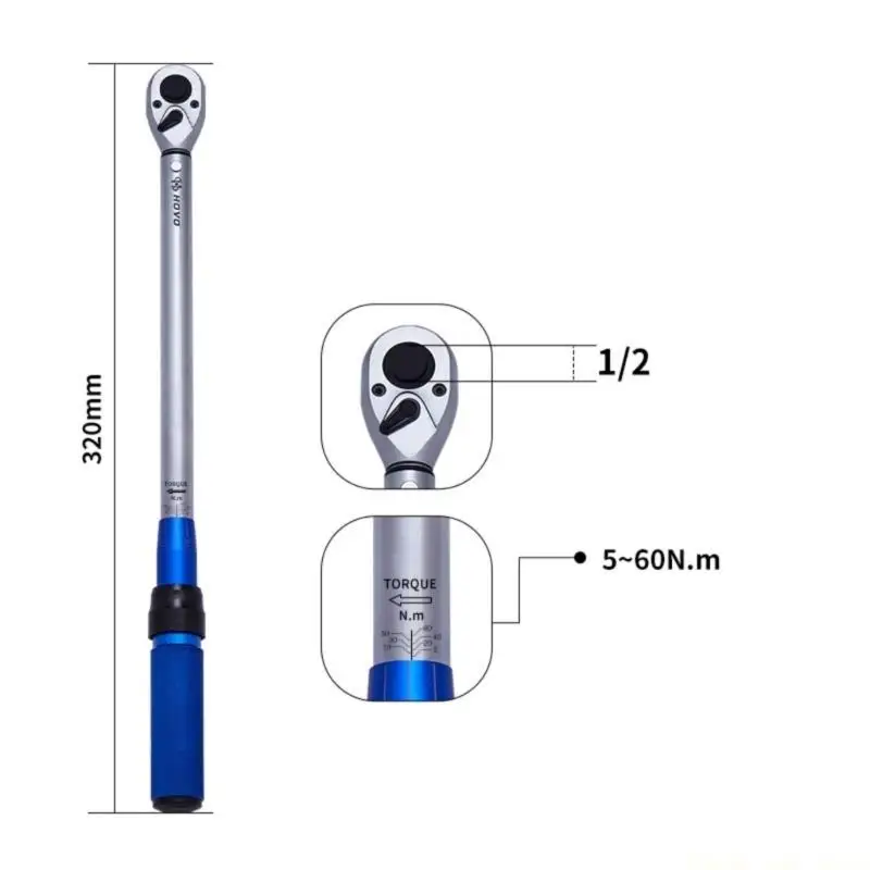 A2BE Efficient Bike Torque Wrench with Tiny Adjustment Capability and Double Directional Use Quick Releases Torque Wrench