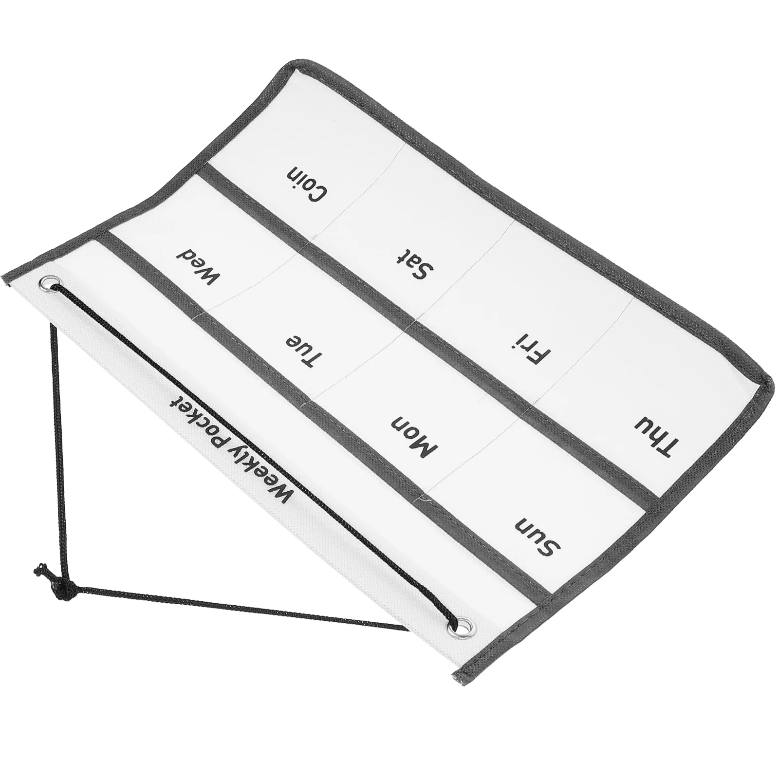 

Wall Calendar Pocket Hanging Weekly Calendar Pouch Breathable Washable Organizer for Home Office Kitchen Storage Bag