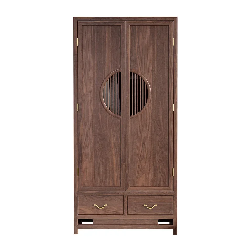 

Black walnut new Chinese wardrobe, home, bedroom, whole, bed and breakfast, hanging wardrobe furniture