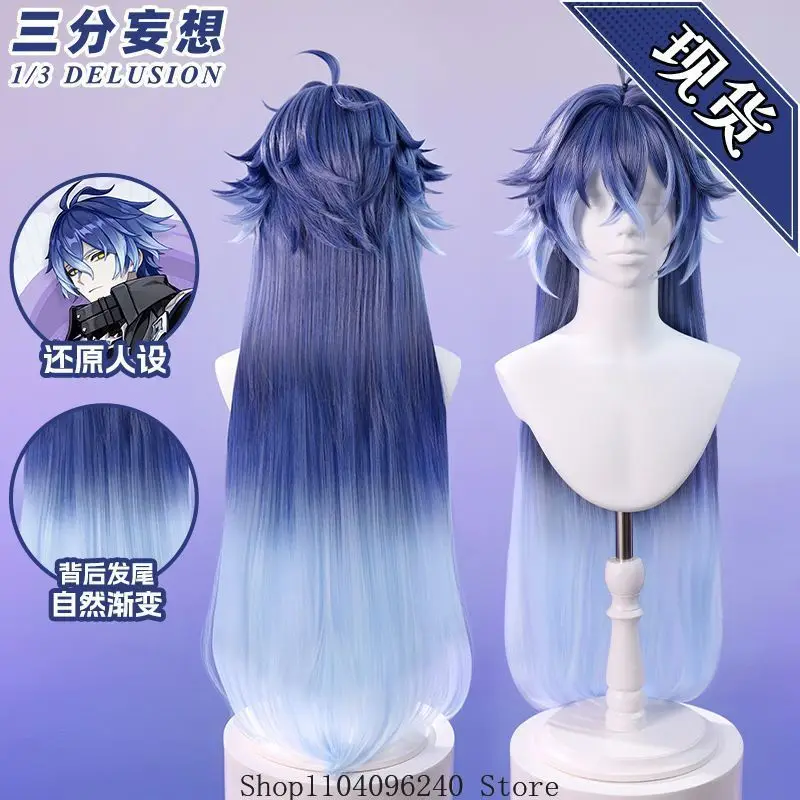 

Genshin Impact Kyryll Chudomirovich Flins Anime Cosplay Wig Heat Resistant Synthetic Hair Party Role Play + Free Wig Cap