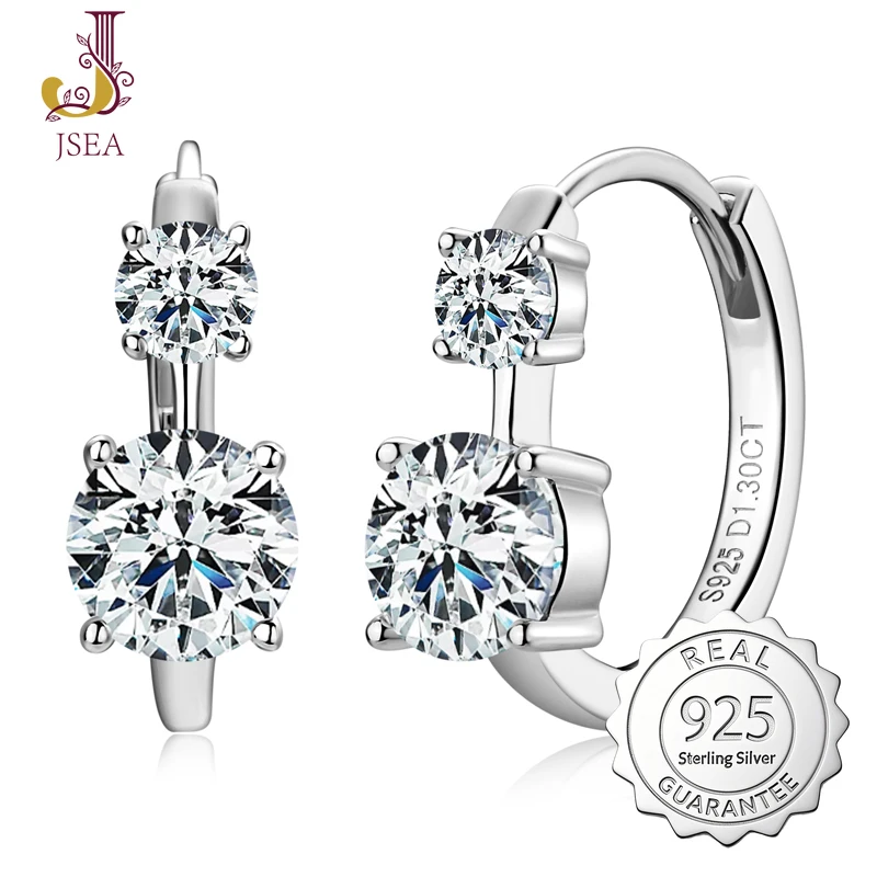 

Bulk Fine Jewelry Luxury Vintage Women Hoop Moissanite Diamond Flower 925 Sterling Silver Earring
