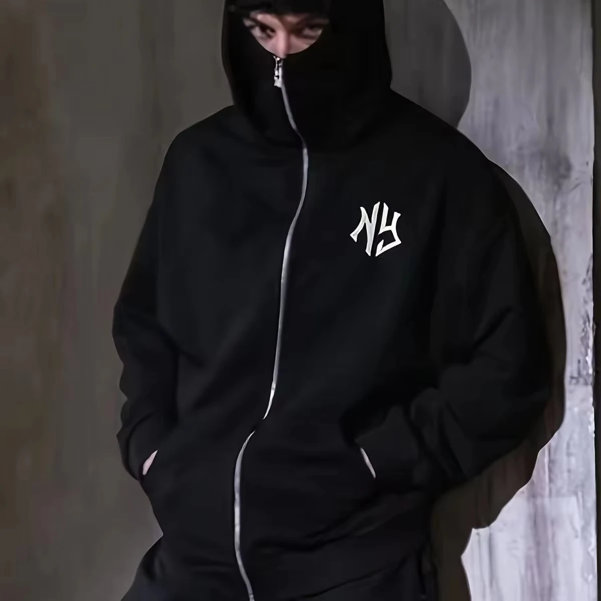 سويت شيرت رجالي أنيق بغطاء للرأس بسحاب كامل، مادة صديقة للبيئة، غطاء قابل للتعديل للمشي لمسافات طويلة والترفيه واللياقة البدنية الترويجية للرجال