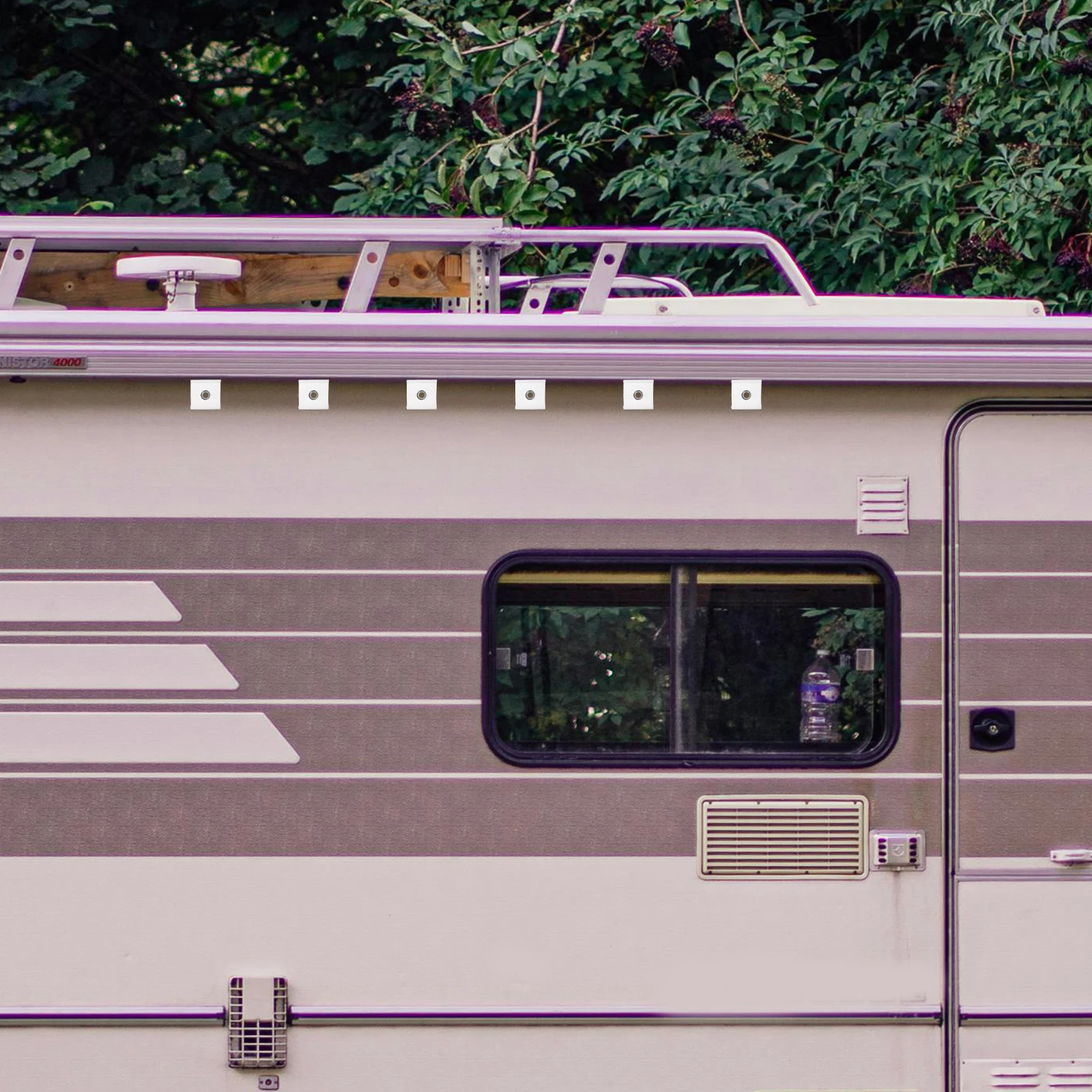 6Pcs Rv Awning Eyelets Lightweight Piping Fasteners for Caravan Camping Awning Rail Accessories Stable Secure Setup