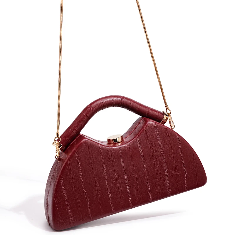 1 Piece of European and American Style Cross-Border Women's Clutch Evening Bag with Detachable Metal Chain, Can Be Worn as a Shoulder Bag or Crossbody Bag, Suitable for Parties, Vacations, Daily Casual Use, Versatile and Light Luxury Women's Handbag