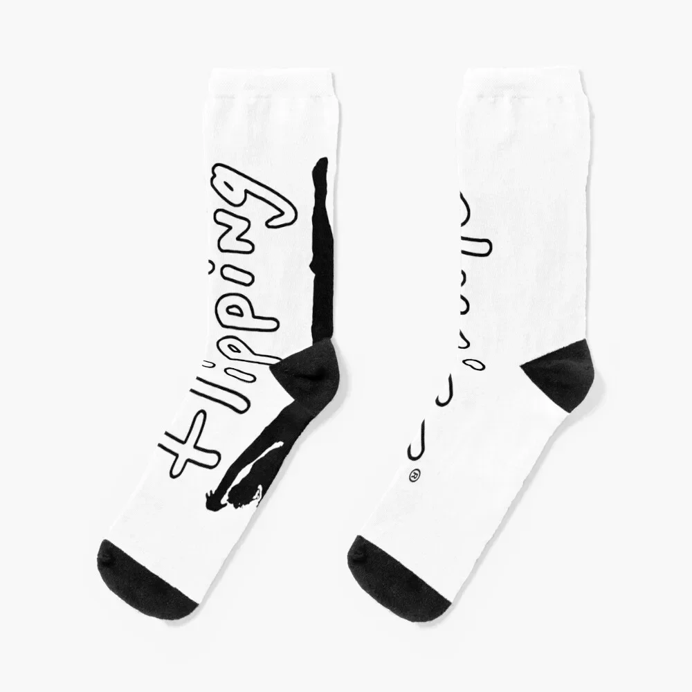 

Flipping Physics Logo - Black Socks Thermal man winter luxury Boy Child Socks Women's