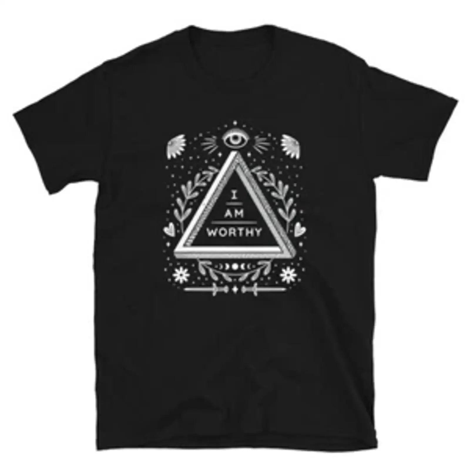 I Am Worthy Wicca Pagan Religion Witch T Shirt vintage Washed Soft Slightly Breathable homme Comfortable graphic