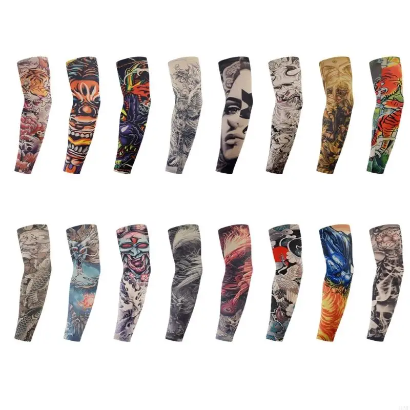 

49MF Cool Pattern Рукава для Хэллоуина и энтузиастов фитнеса для вождения