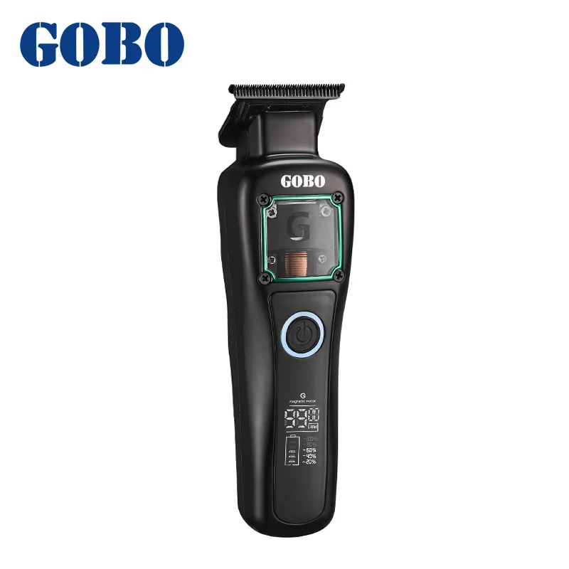 GOBO-Atualizado Motor Vertical Hair Salon Clipper, Clipper Profissional, 9000 RPM