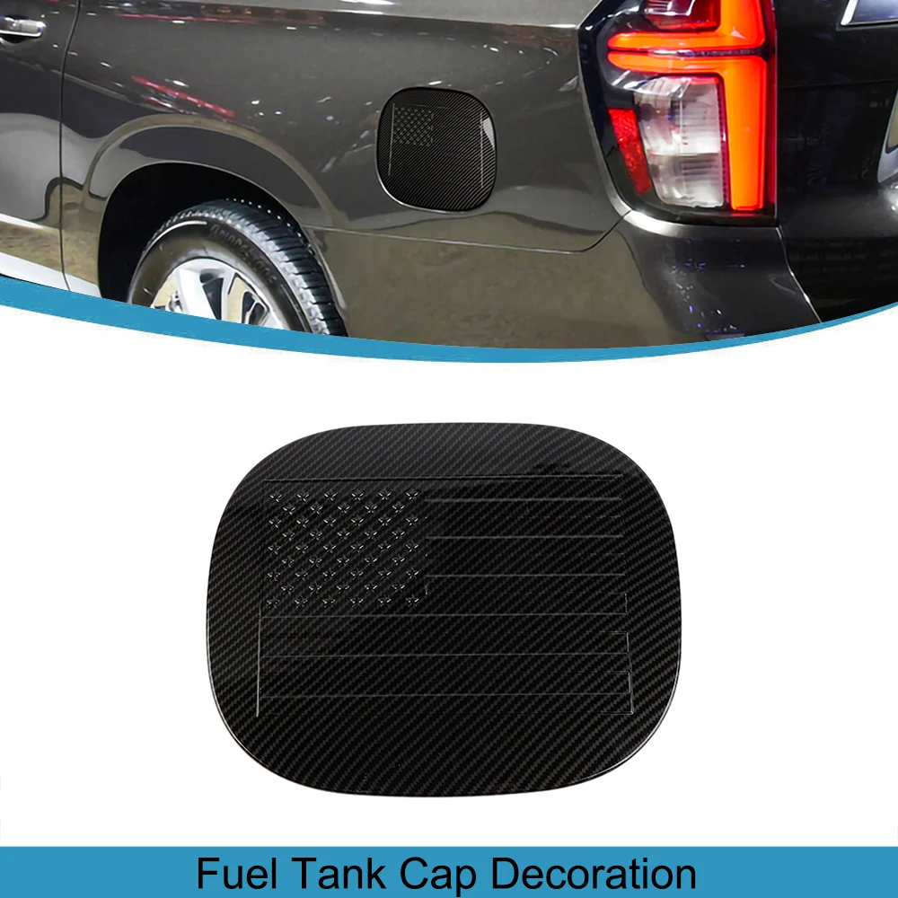 

Car Fuel Oil Gas Tank Cap Cover Decoration Sticker for Suburban 2020-2023 Tahoe Yukon 2021-2023 Exterior Accessories Styling ABS