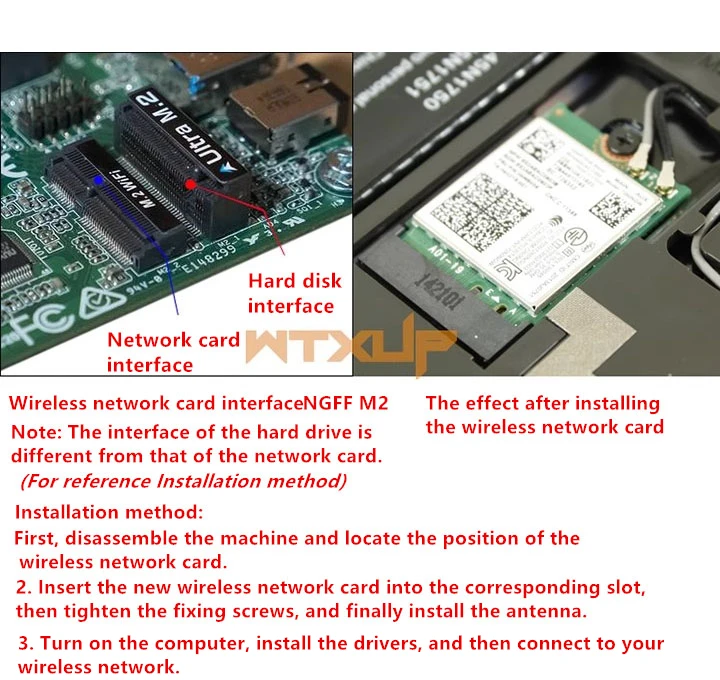 (1 Stück) 100 % original neue Intel AX211 9560HUN AX201 AX210 9462 9560AC WIFI6E Gigabit-Wireless-Netzwerkkarte CNVI Bluetooth 5.3 – Detail 2