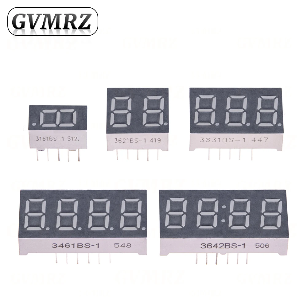 3 4 0.36inch Digital tube Common AnodeCathode Red 1 2  Bit digital Tube LED Display 7 segment Component