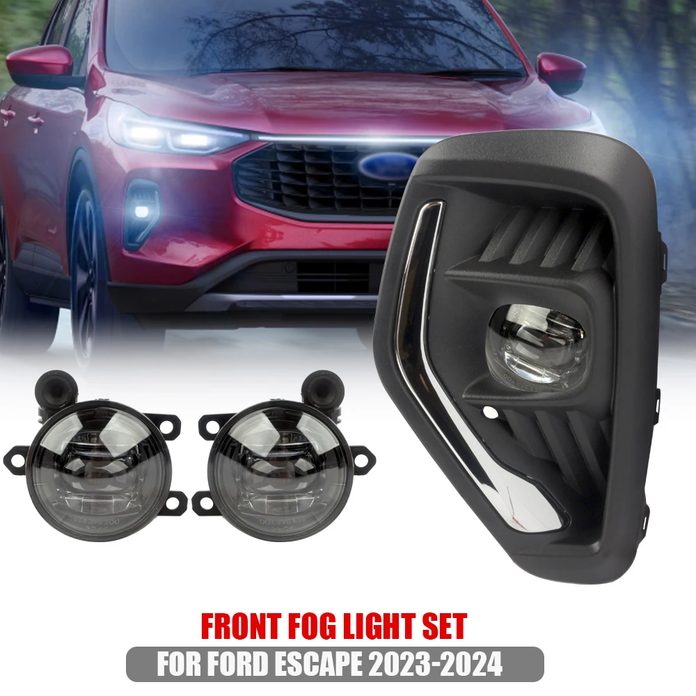 

DLAA Front Bumper Fog Lamp Upgrade Kit FOR Ford Escape 2023-2024 Version Additional Foglight Set