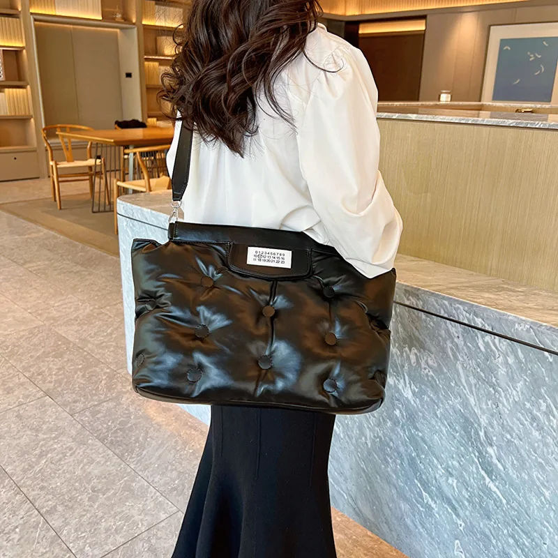 Women Bag New Autumn Winter PU Bucket Single Fashion Solid Down bag Shoulder Bags Handbags Crossbody Euro-America Style сумка 가방