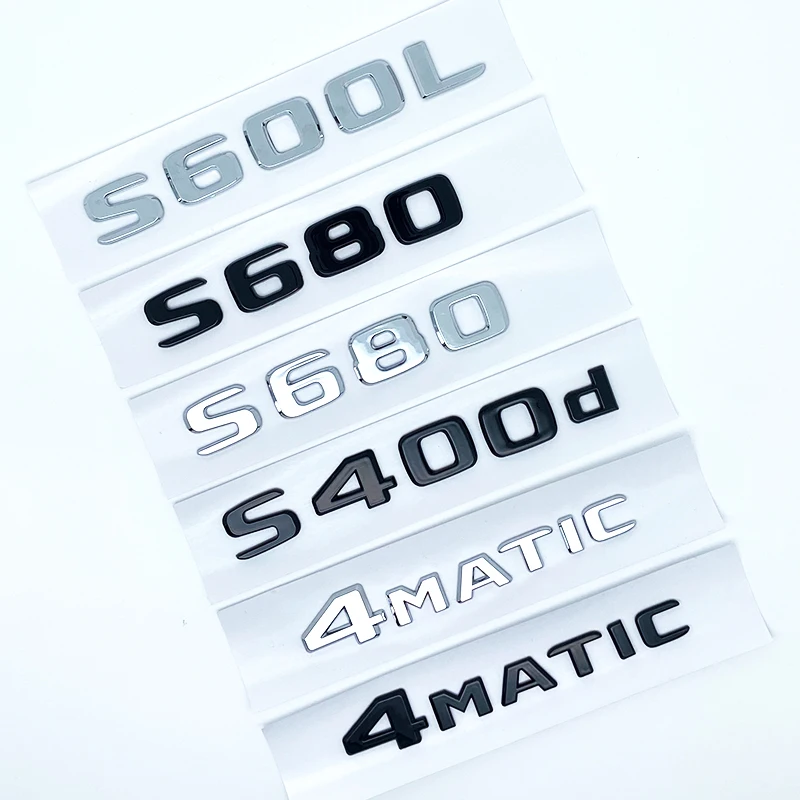 광택 블랙 실버 S480 S500 S560 S580 S600 ABS 엠블럼 벤츠 S W222 W223 자동차…