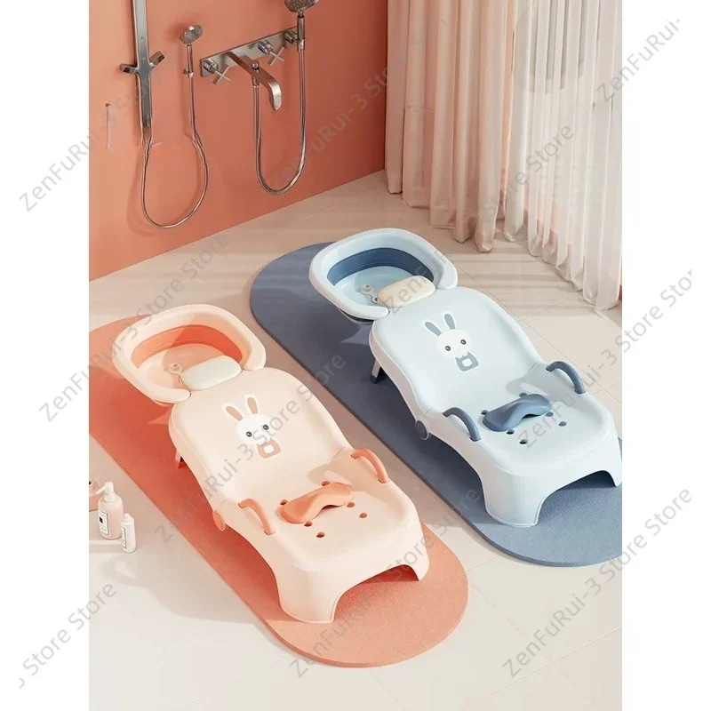 Foldable Hair Washing Chair Portable Hair Wash Bed Home Hair Washing Stool For Salon Household Use