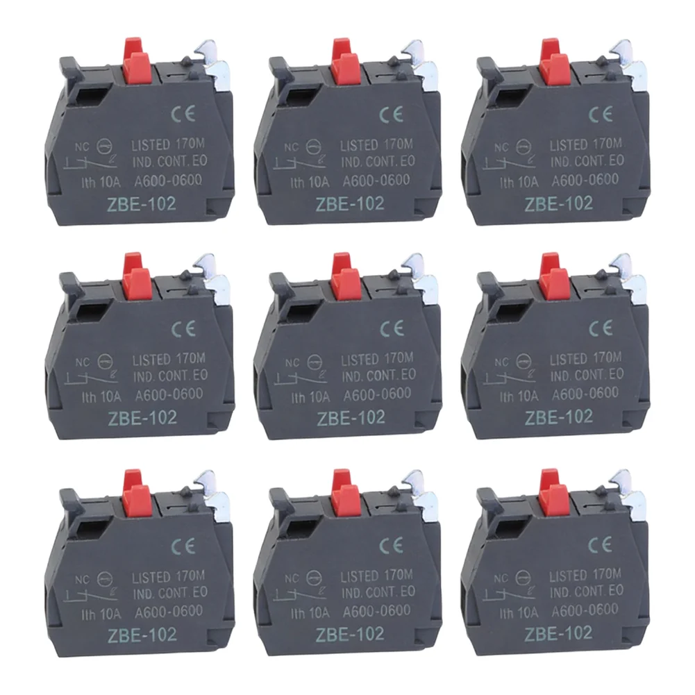 Screw Clamp Terminal Single Contact Block Silver Alloy Contact Block Terminals Set of Ten for Reliable Electrical Wiring