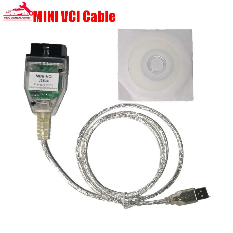 MINI VCI V15.00.028/V17.00.02For T-oyota T-IS Techstrea F-TDI FT232RL Chip For J2534 OBD OBD2 Auto Scanner Car Diagnostics Cable