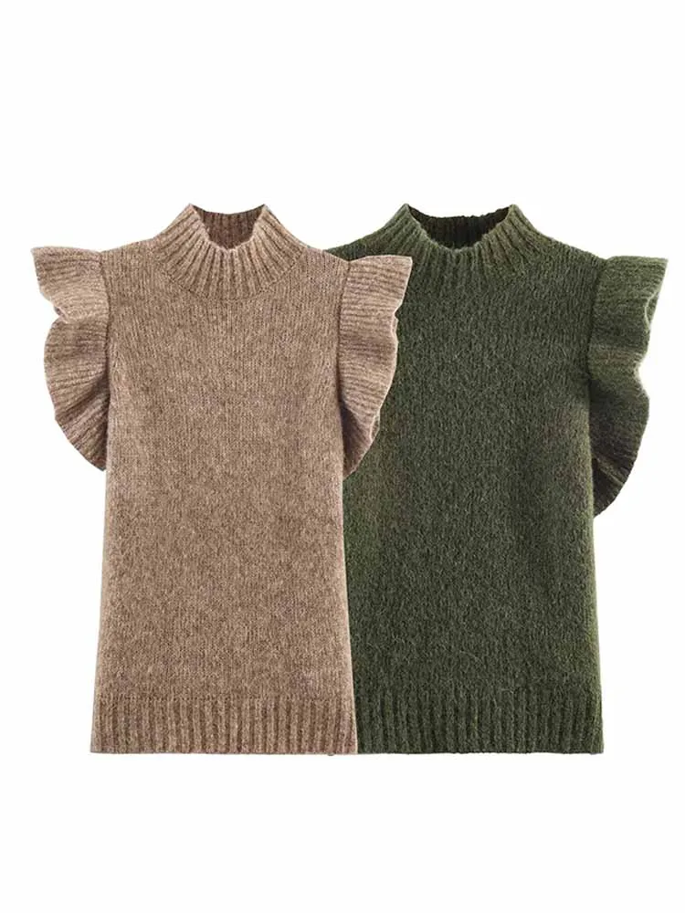 

Женский шерстяной жилет без рукавов для ранней весны, модный, многослойный, с декоративными элементами, повседневный, удобный, мягкий