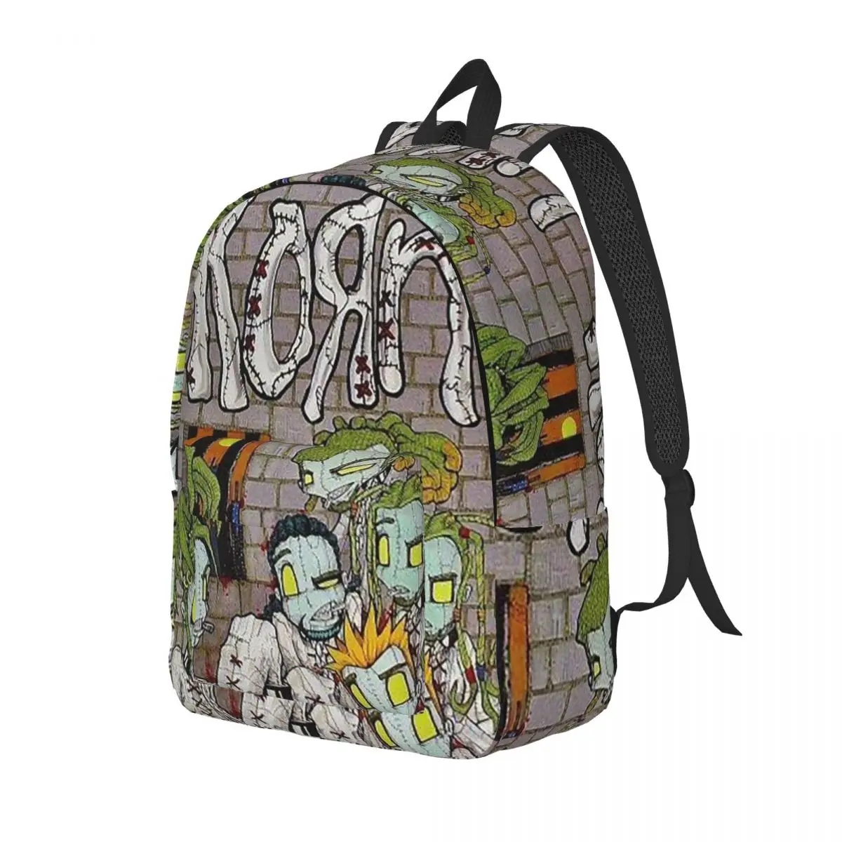 

Korn Rock Band Logo Backpack Daypack Large Capacity Kids BookBag School Bag Shoulder Bags for Men Women