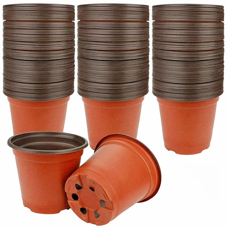 

75-150Individual Pack Bendable Plastic Seedling Pots for Succulent Plants, Sowing, Cutting, and Transplanting, Breathable Flower