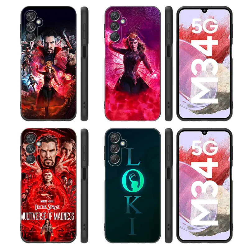 Doctor Strange Scarlet Witch Phone Case For Samsung Note 8 9 10 Lite 20 Ultra M40 M60 M80 S M14 M32 M33 5G M04 M10 M31 M51 M62