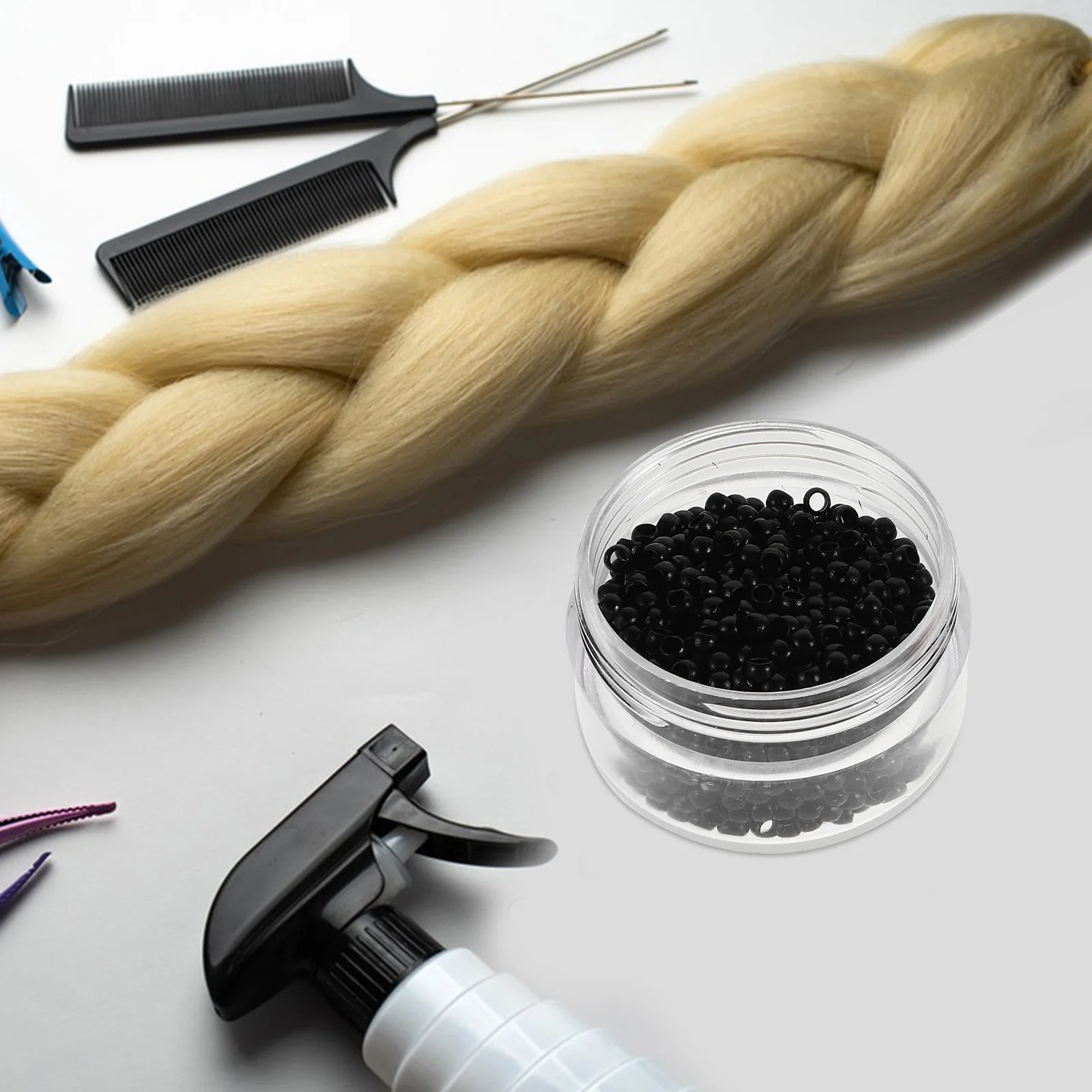 

2 Box Nano-ring Hair Extension Clips Beads for Extensions Kit Copper Braids Crafts Women Miss