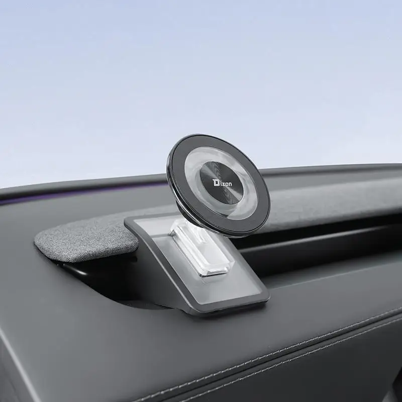 Universal 360° Rotatable Magnetic Car Phone Holder, Strong Magnet Dashboard Mount, No Drilling Invisible Installation, Car Interior Accessories Phone Stand for Vehicle - view 3
