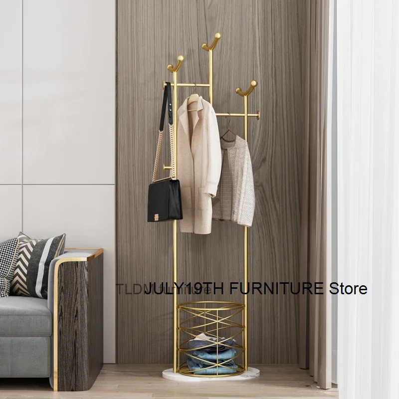 Narrow shelf clothing hanger, jacket rack, storage rack, golden entrance rack, living room display box, Wieszak Na Ubrania