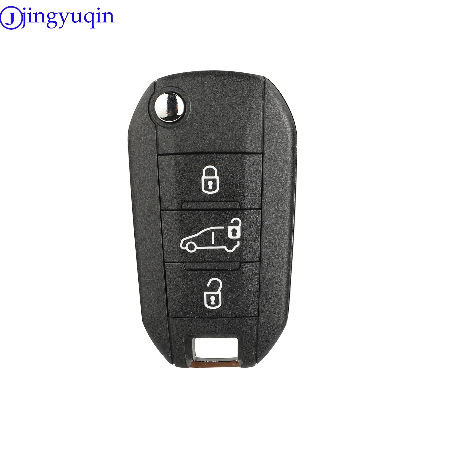 jingyuqin 10ps Remote Car Key Shell Cover Case For Peugeot 208 2008 301 308 508 5008 For Citroen C-Elysee C4-Cactus Folding Key