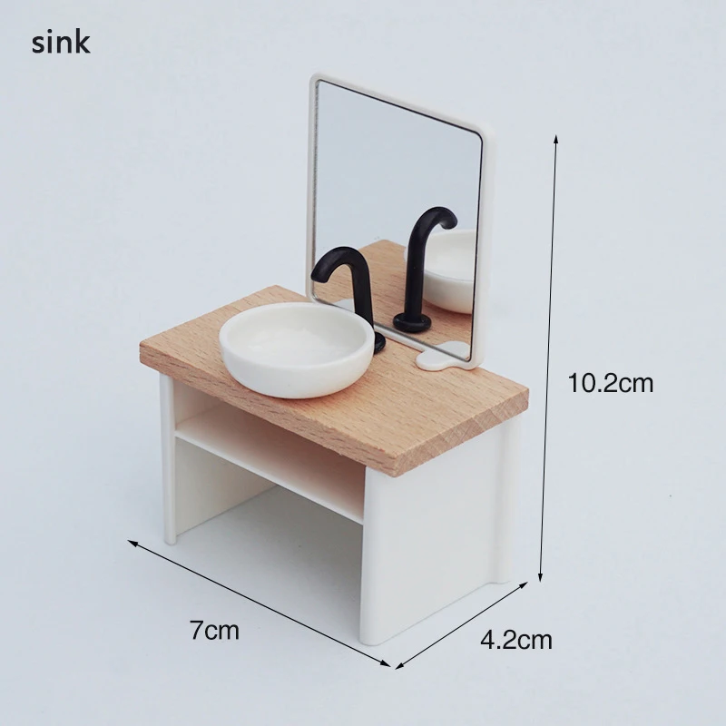 1/12 imitacja umywalki domek dla lalek Model domek dla lalek wystrój łazienki miniaturowy domek dla lalek akcesoria meblowe