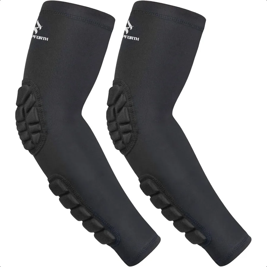 

2PCS Padded Elbow Forearm Sleeves Comprion Arm Protective port