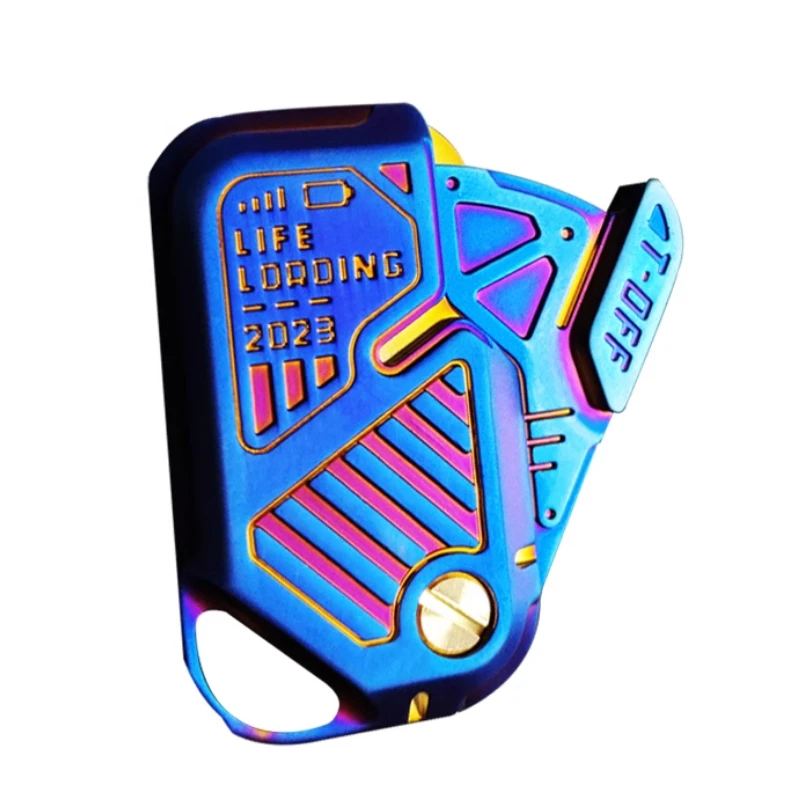 Magnetyczna karta Push Mechaniczny suwak Push Plate Karty do rzucania Zabawka antystresowa EDC Metal Antistresse Łagodzi stres Punnk