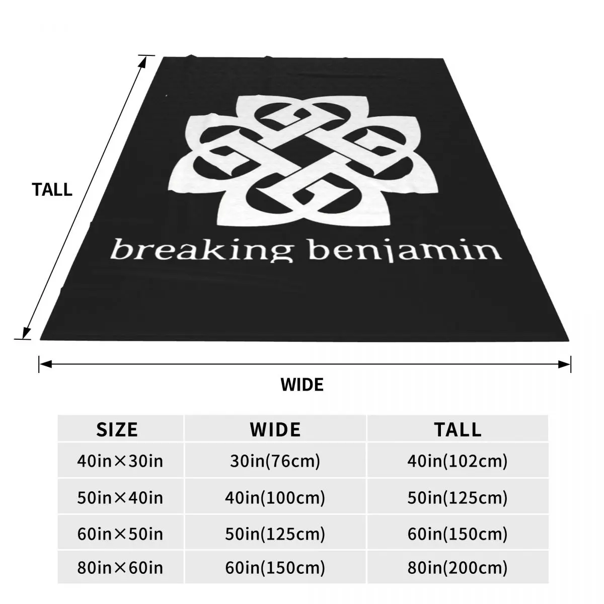 Art - Breaking Benjamin Premium Blanket Soft Warm Flannel Throw Blanket Cover for Bed Travel Home Couch