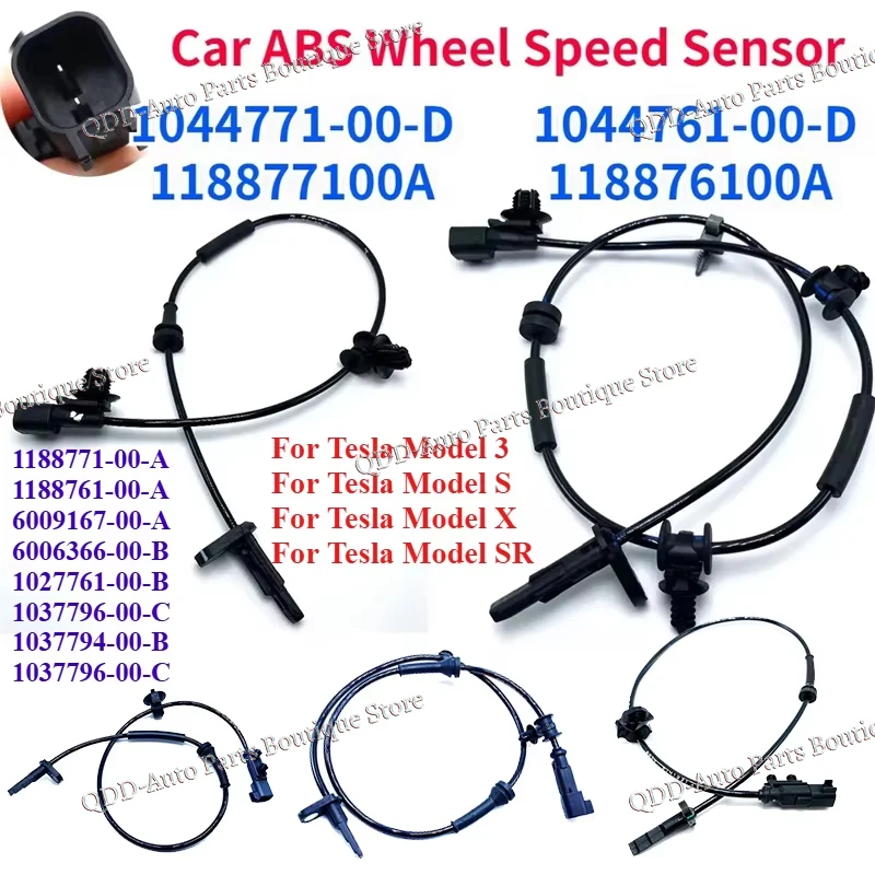 

Датчик скорости колеса ABS для Tesla Model 3 S X S SR X 1188761 -00-А 118876100 A 1044761 -00-D 1188771 -00-А 118877100 A 1044771 -00-D