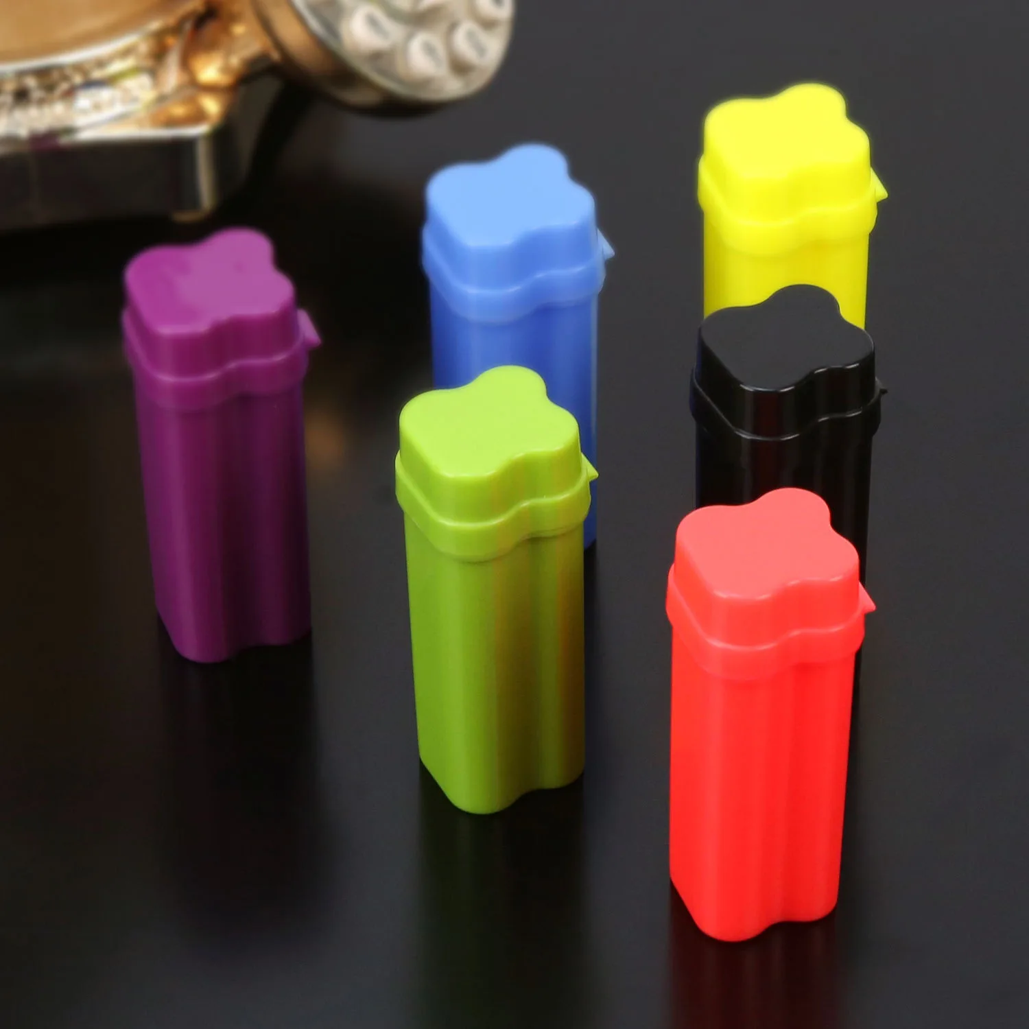 Flip-top Cigarette Case Kit with Three Holes for Easy Storage and Carrying Around Smoking Accessories