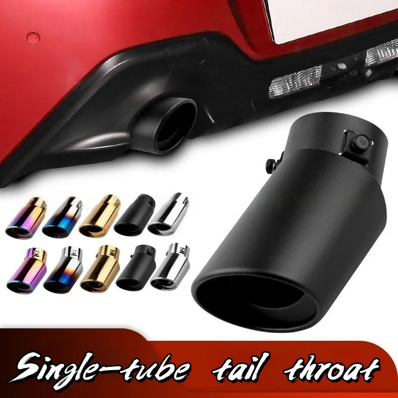 

Universal Stainless Steel Exhaust Tip-Round Chrome Muffler Tail Pipe for Car Rear(1.5-2.2 Inch,Easy DIY Installation),auto parts