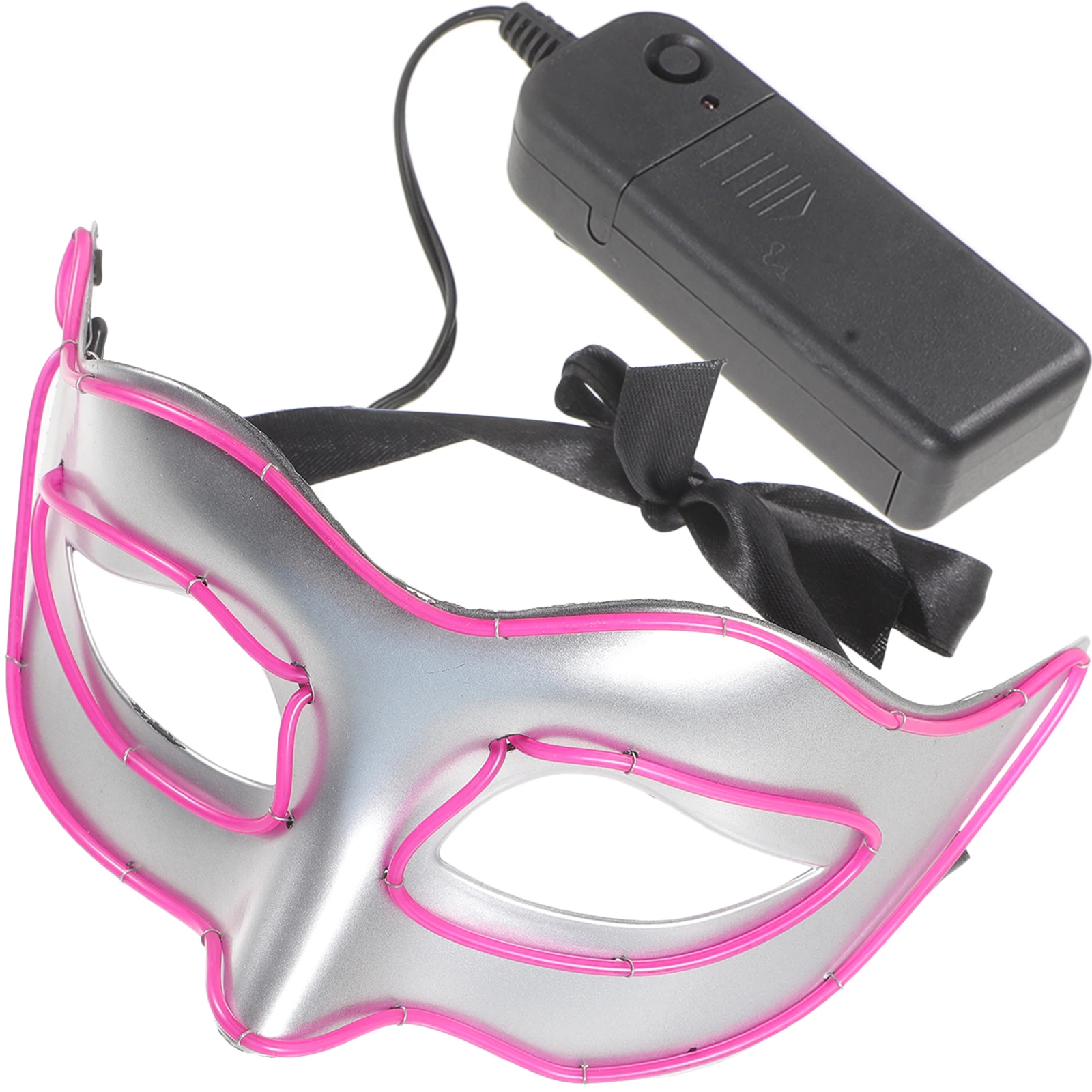 

Glowing Half Mask Party Cosplay Masquerade Decorative Dance Halloween Festival Costume Accessory Gift For Adults Kids